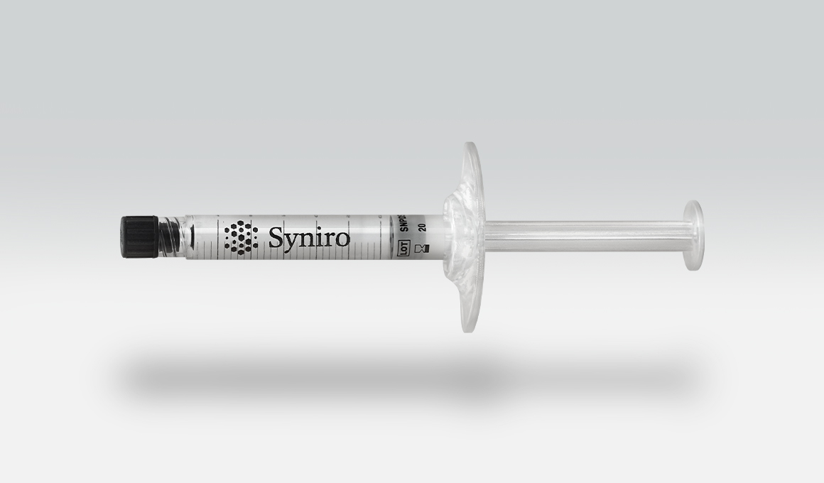 Filled Syniro syringe