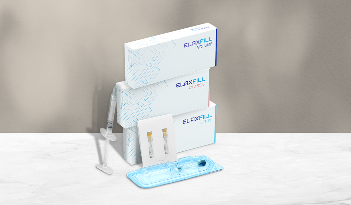 Three Elaxfill boxes with syringes
